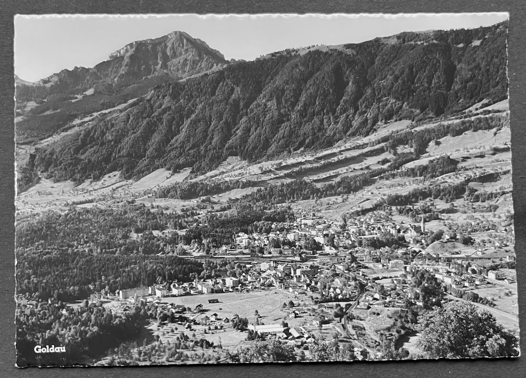Goldau mit Rigi Hochfluh, ca. 1960
